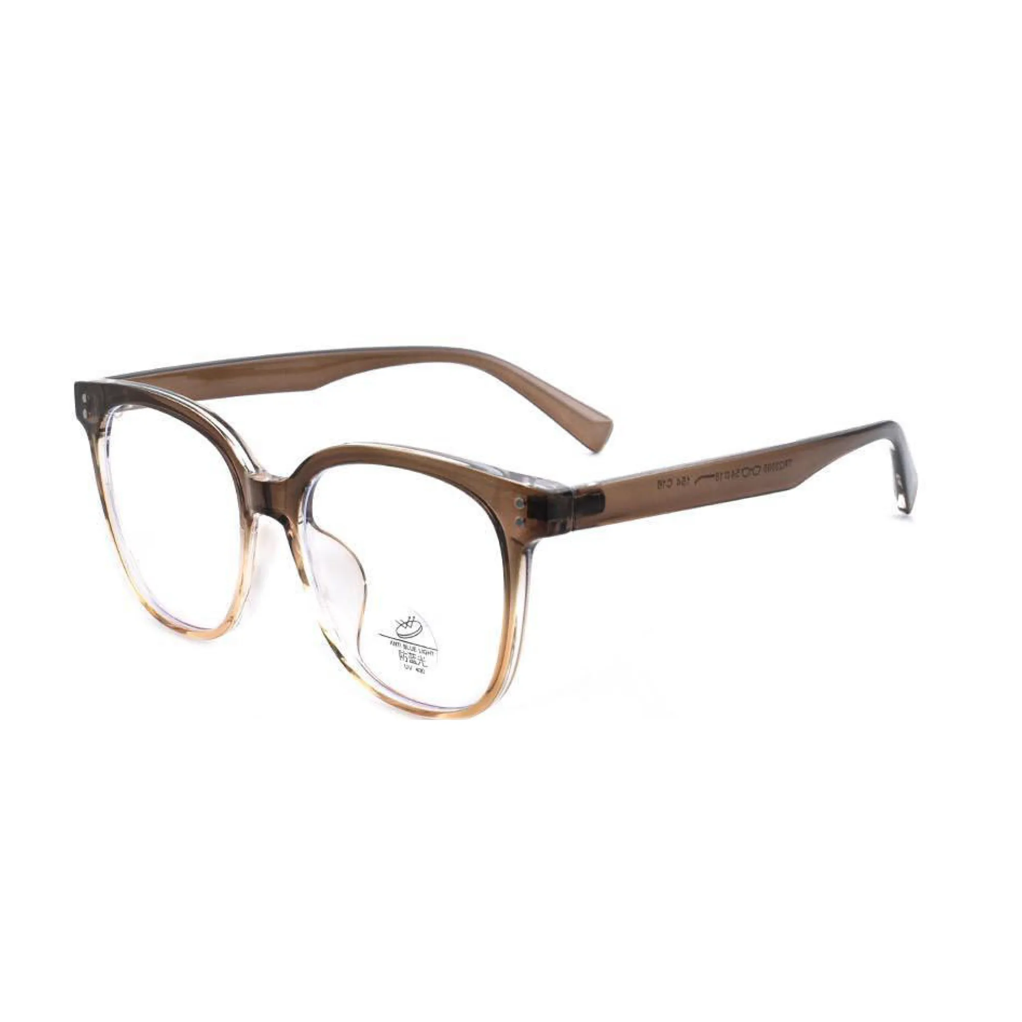 YHC-TR23085-1 Round TR90 blue light blocking glasses — front view