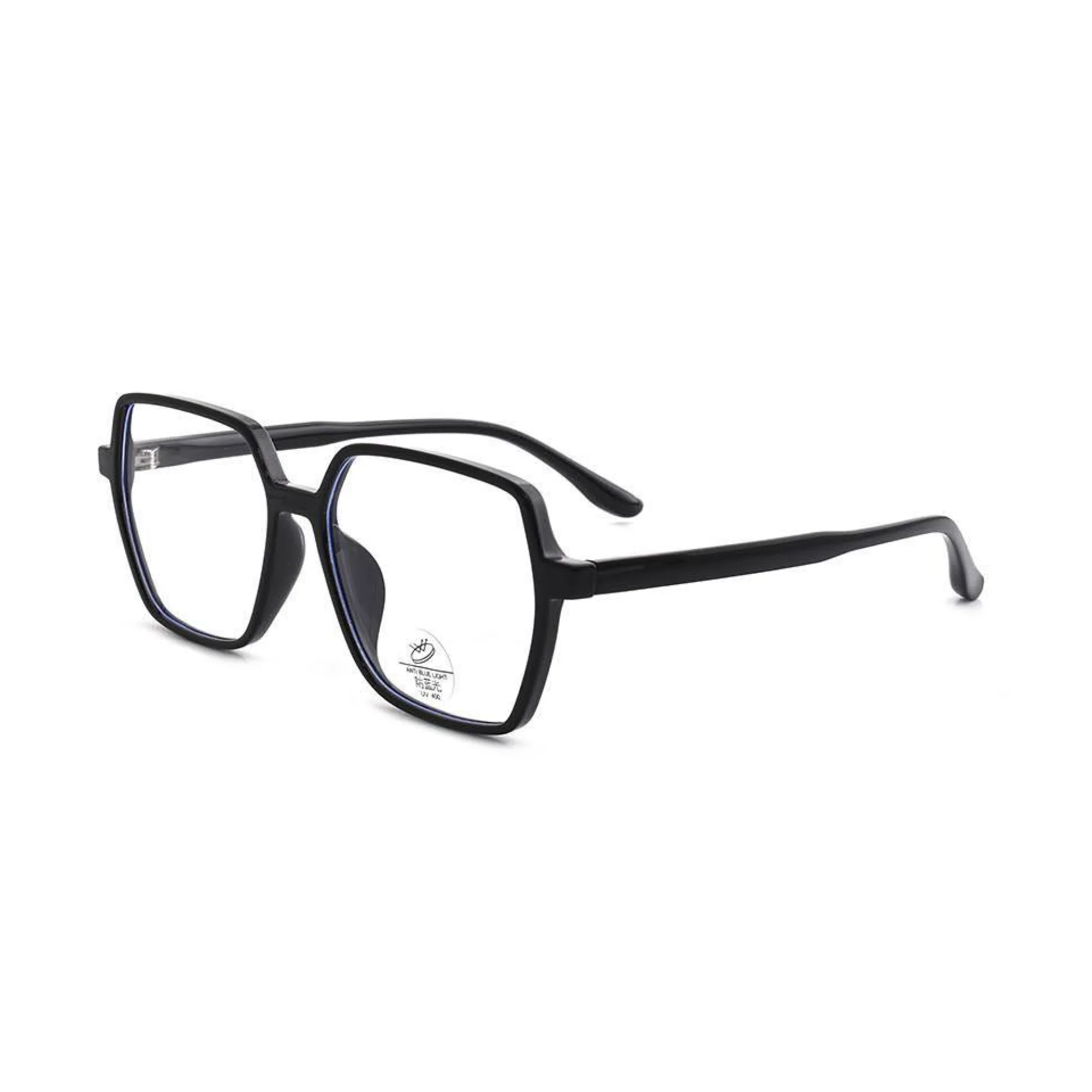 YHC-TR23088-7 Hexagonal TR90 blue light blocking glasses — front view