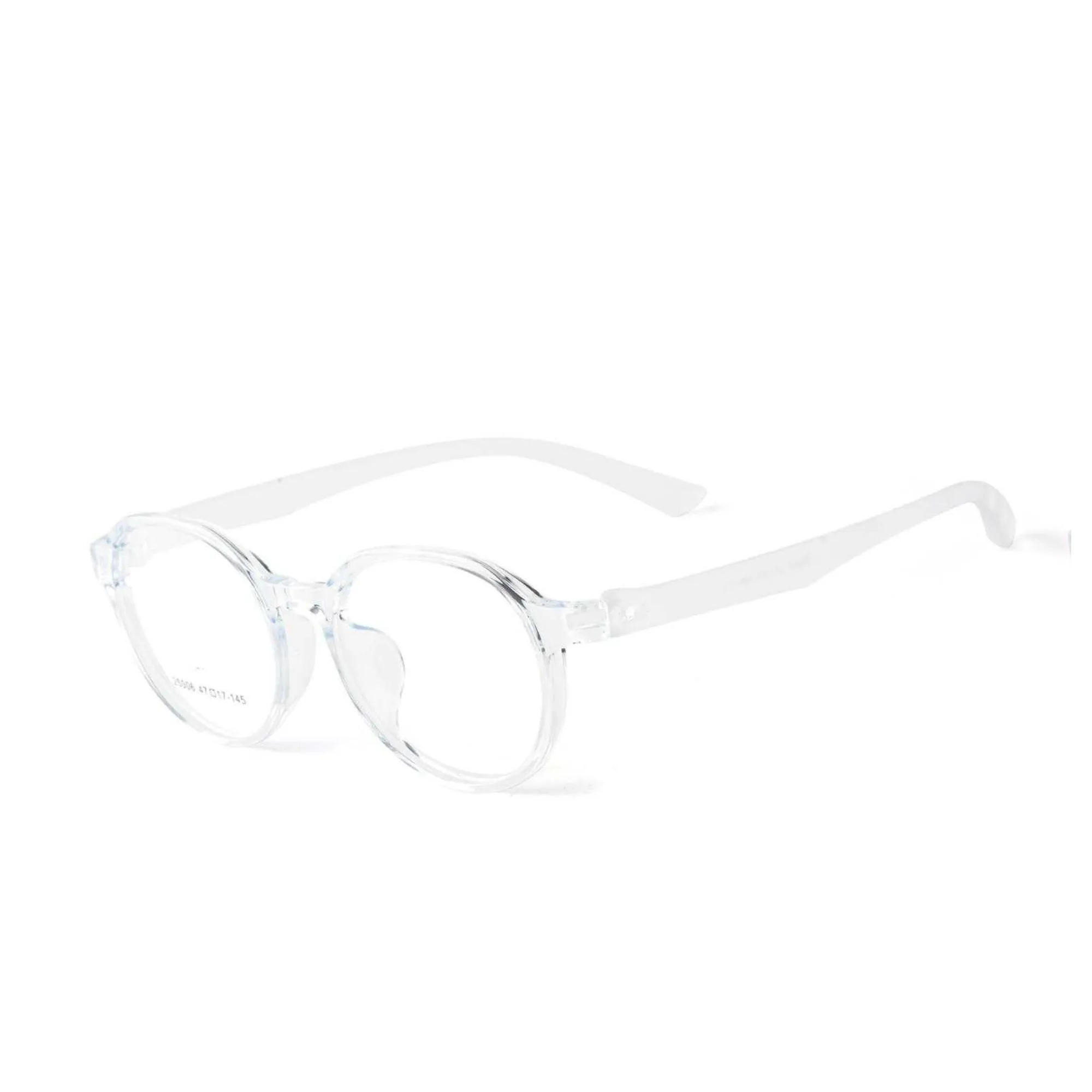 clear full rim optical - TR90 round full rim frame in clear, front view